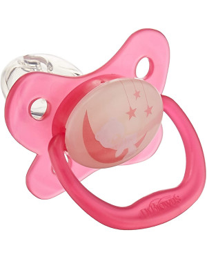 Dr Brown's PV31007-ES Prevent Glow In The Dark Butterfly Shield Pacifier - Stage 3 Pack 1