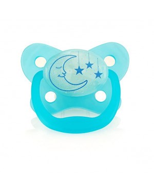 Dr. Brown's PV21008-ES Prevent Glow in the Dark Butterfly Shield Pacifier Stage 2 6-12M Blue (Moon & Stars) 1 Pack