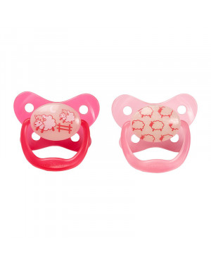 Dr. Browns PV12007-p4 PreVent Glow In The Dark Butterfly Shield Pacifier 0-6M 2pcs – Pink