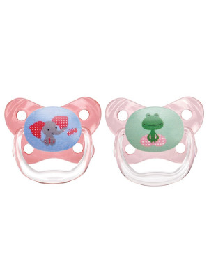 Dr. Browns PV12301-P4 PreVent Butterfly Pacifier Stage 1 Pink 2 Pack