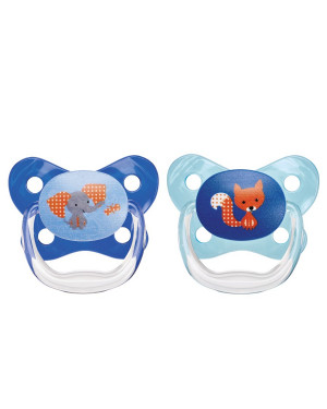 Dr. Browns PV12401-P4 PreVent Butterfly Pacifier Stage 1 Blue 2 Pack