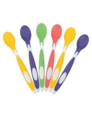 Dr. Brown’s TF008-P3 Soft-Tip Toddler Feeding Spoons, 6 Pack