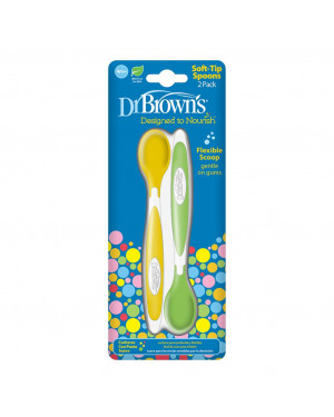 Dr. Brown’s TF011-P3 Soft-Tip Toddler Feeding Spoons 2 Pack