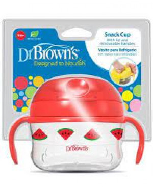 Dr. Brown’s TF117-INTL Toddler Snack Cup Red Watermelon, 9m+ Red 1 Pack