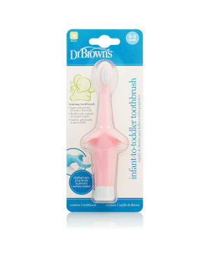 Dr. Brown’s HG013-p4 Infant-To-Toddler Toothbrush Elephant Pink