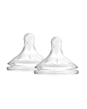 Dr. Brown’s WN2201-INTL Options+ Wide-Neck Silicone Nipple 2-Pack