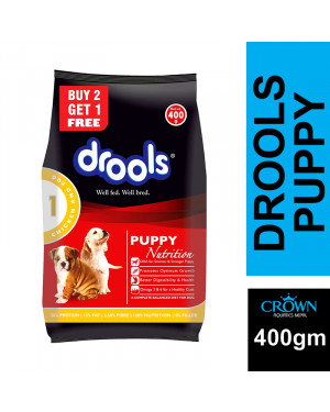 Drools Puppy Chicken And Egg 400 Gm (Buy 2 Get 1 Free)