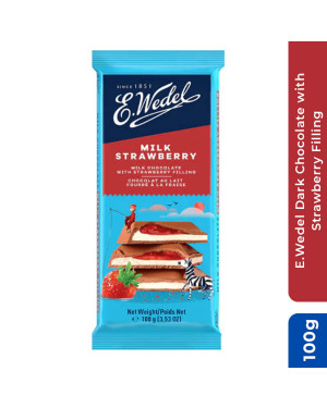 E.wedel Dark Chocolate With Strawberry Filling 100gm