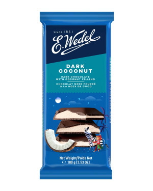 E.wedel Dark Chocolate With Coconut Filling 100gm