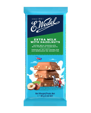 E.wedel Extra Milk With Hazelnuts 80gm