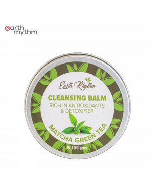 Earth Rhythm Matcha Green Tea Cleansing Balm for Oily, Combination & Acne Prone Skin - 100 gm