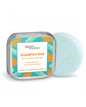 Earth Rhythm Murumuru Butter Shampoo Bar (80 gm) for Curly & Wavy Hair (2 pc Value Pack)