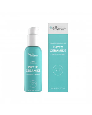 Earth Rhythm Phyto Ceramide Deep Moisturiser | Hydrates, Moisturises & Plumps Skin | For Dry & Dehydrated Skin - 50 gm