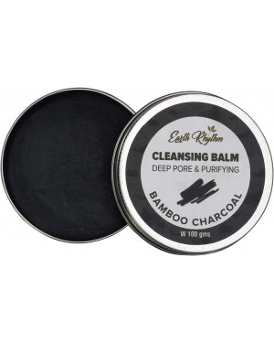 Earth Rhythm Pore Purifying Charcoal Cleansing Balm for Oily & Combination Skin - 100 gm