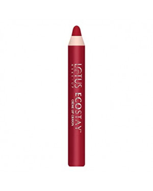 Lotus Makeup Eco stay Crayon Lipstick LC1 Crimson Craze