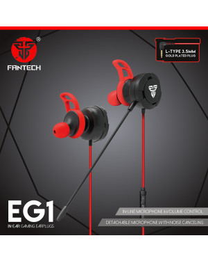 Fantech Eg1 In-Ear Gaming Earphones (Black/Red)