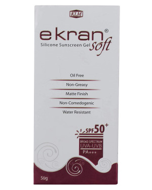 Ekran Soft Sunscreen Gel Soft SPF 50 Pa+++ , Water Resistant, Non Greasy, Oil Free Sunscreen, Best SPF Sunscreen , 50 g