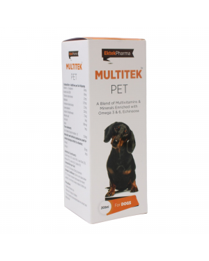 Ektek - Multitek Pet Multi Vitamin for Dogs, 200ml