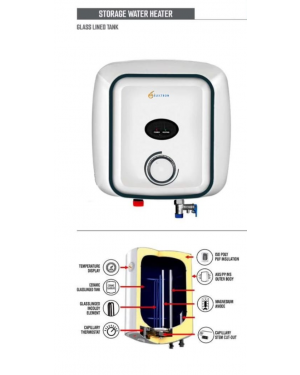 Electron Storage Water Heater with Digital Display 15L