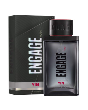 Engage Yin Eau De Parfum for Men, Fruity and Floral, Skin Friendly and Long Lasting, 90ml