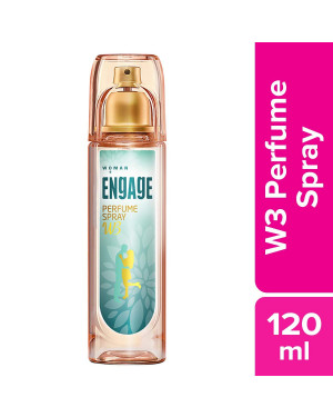 Engage W3 Perfume Spray For Women, Citrus and Floral, Skin Friendly, 120ml