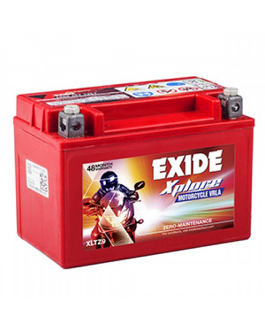  Exide XLTZ9 Sealed Battery for Bikes (Red) 