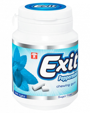 Exit Peppermint Sugar Free Chewing Gum 60.8G