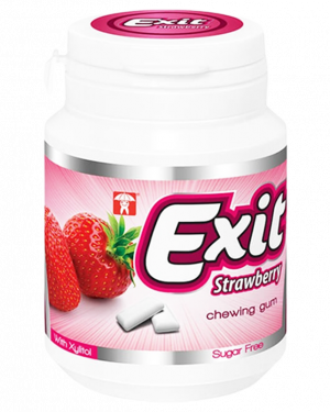 Exit Strawberry Sugar Free Chewing Gum 60.8g