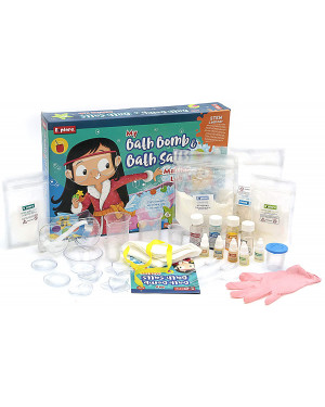 Explore My Bath Bomb & Bath Salts Making Lab STEM Educational Learner DIY Activity Toy Kit for Boy & Girl