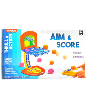 Brands Thrill & Action AIM & Score Basketball Game Set for kids And Everyone