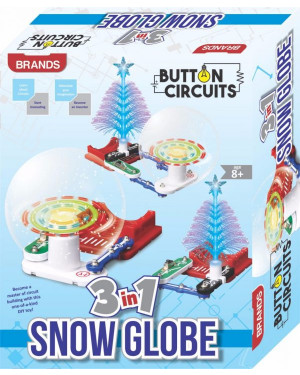 Brands Kripa 3 in 1 Snow Globe Button Circuit Game DIY Educational Kit for Kids