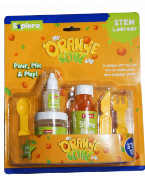 Explore My Orange Slime Lab STEM Educational Learner DIY Activity Toy Kit for Girls and Boys