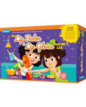 Explore My Lip Balm & Lip Gloss Making Lab STEM Educational Learner DIY Activity Toy Kit for Girls and Boys