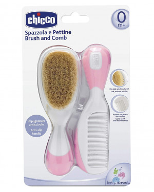 Chicco Brush And Comb Set Pink