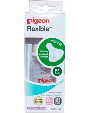 Pigeon Peristaltic Nursing Bottle Rpp Nipple S - 120 ml (WHITE) 88018