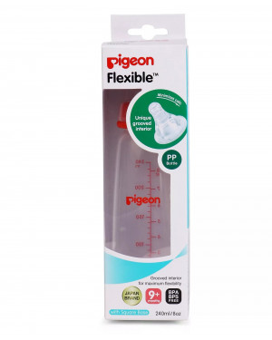 Pigeon Peristaltic Nursing Bottle Kpp Nipple M - 240 ml (Red) 88002