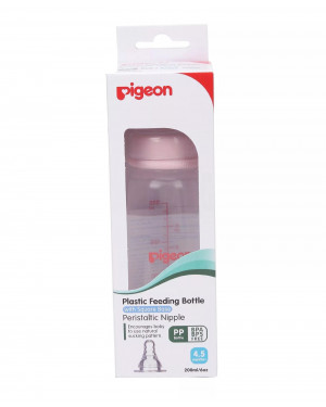 Pigeon Peristaltic Nursing Bottle Kpp Nipple M - 200ml (PINK) 88024