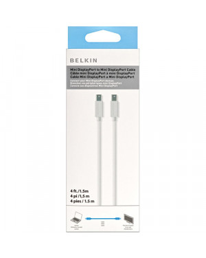 Belkin 4.9' Mini DisplayPort Male Cable (White)
