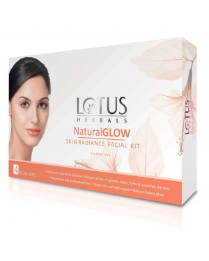 Lotus Natural Glow Skin Radiance Facial Kit (Set of 4)