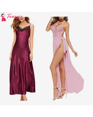 Fancyra - Combo set of Stylish Nightwear Nightgowns Free Size