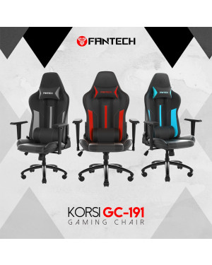 Fantech GC-191 Gaming Chair (Grey,Red,Blue)