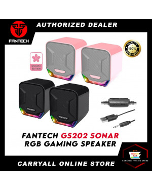 Fantech GS-202 RGB Gaming Speaker (Black,Pink)