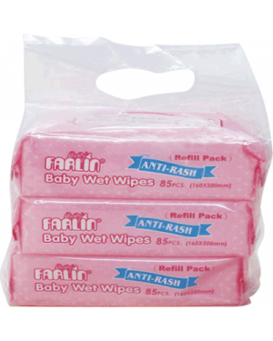 Farlin Wet Wipes 85`s Anti Rash (3 pack) DT-006A-3