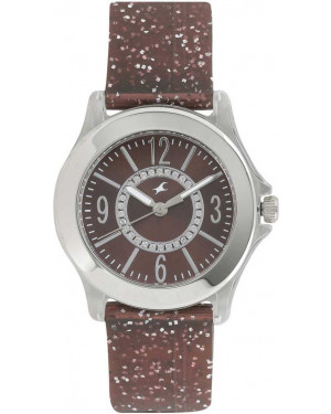 Fastrack Trendies Analog Brown Dial Watch For Women-9827PP18