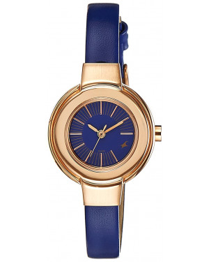 Fastrack Blue Dial Analogue Watch For Women (6113wl01)