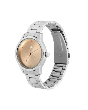 Fastrack Tripster Analog Rose Gold Dial Women's Watch-6219sm01