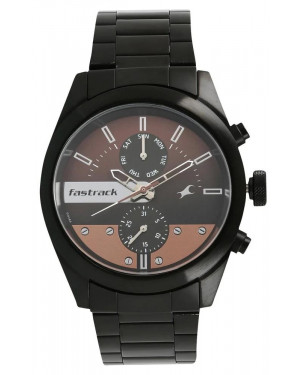 Fastrack Analog Black Dial Watch For Men 3165NM01