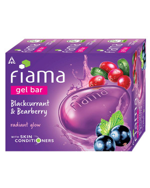 Fiama Gel Bar Blackcurrant And Bearberry for Radiant Glowing Skin,125g soap