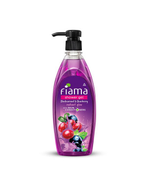 Fiama Shower Gel Blackcurrant & Bearberry Body Wash With Skin Conditioners For Radiant Glow, 500ml 