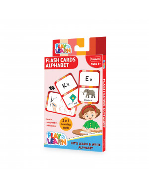 Funskool Play & Learn Flash Cards Alphabet,Educational,26 Pieces,Flash Cards,for 3 Year Old Kids and Above,Toy
